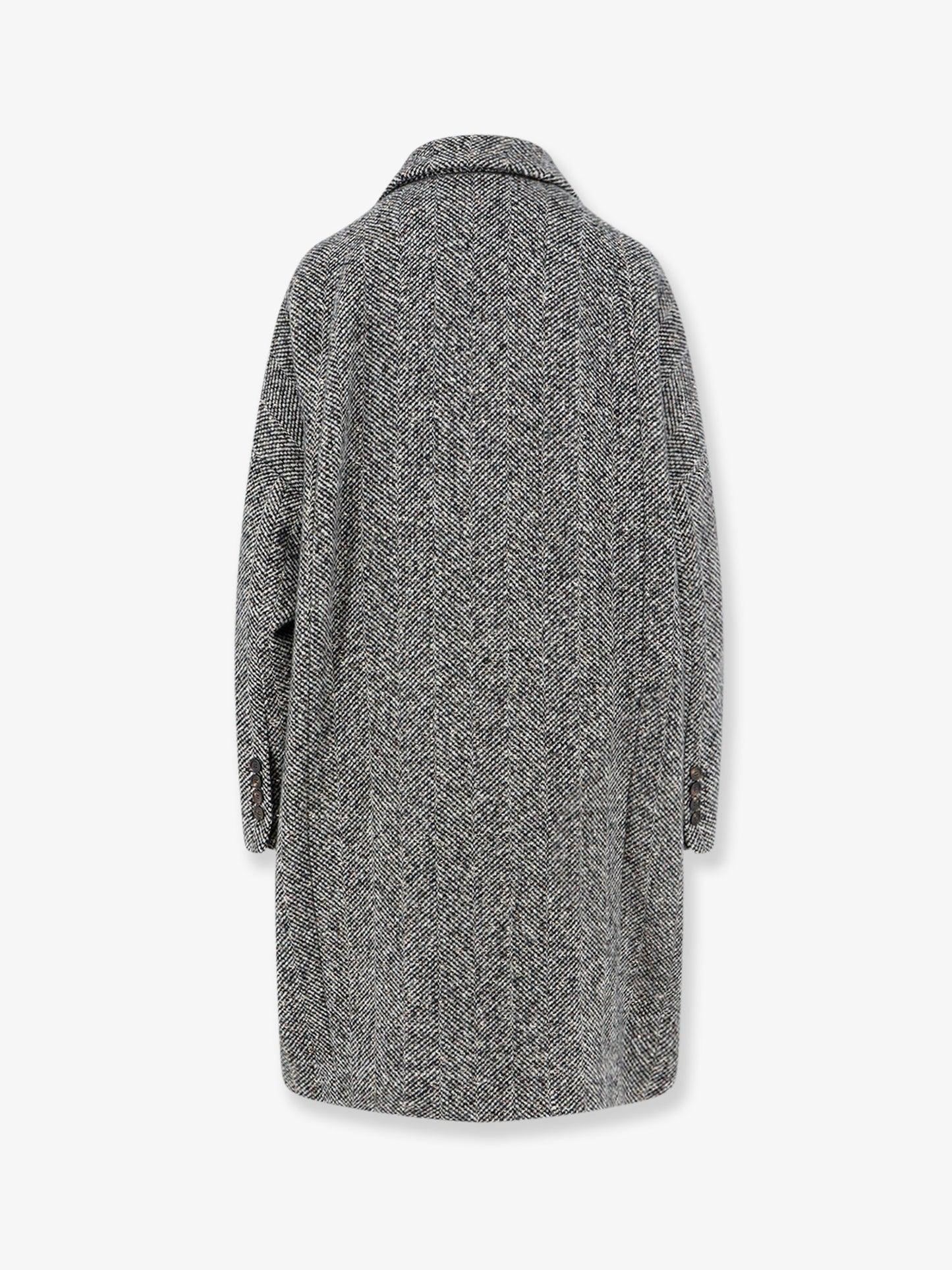 Virgin wool and alpaca overcoat