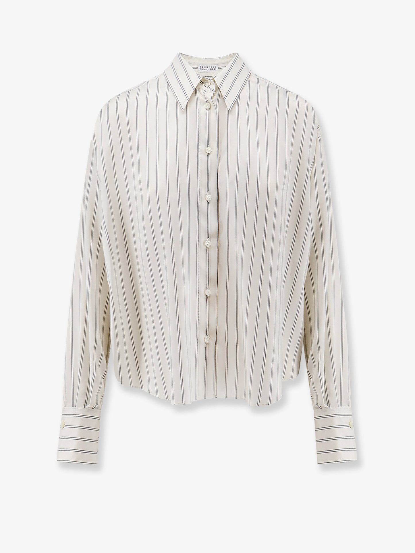 Striped silk shirt
