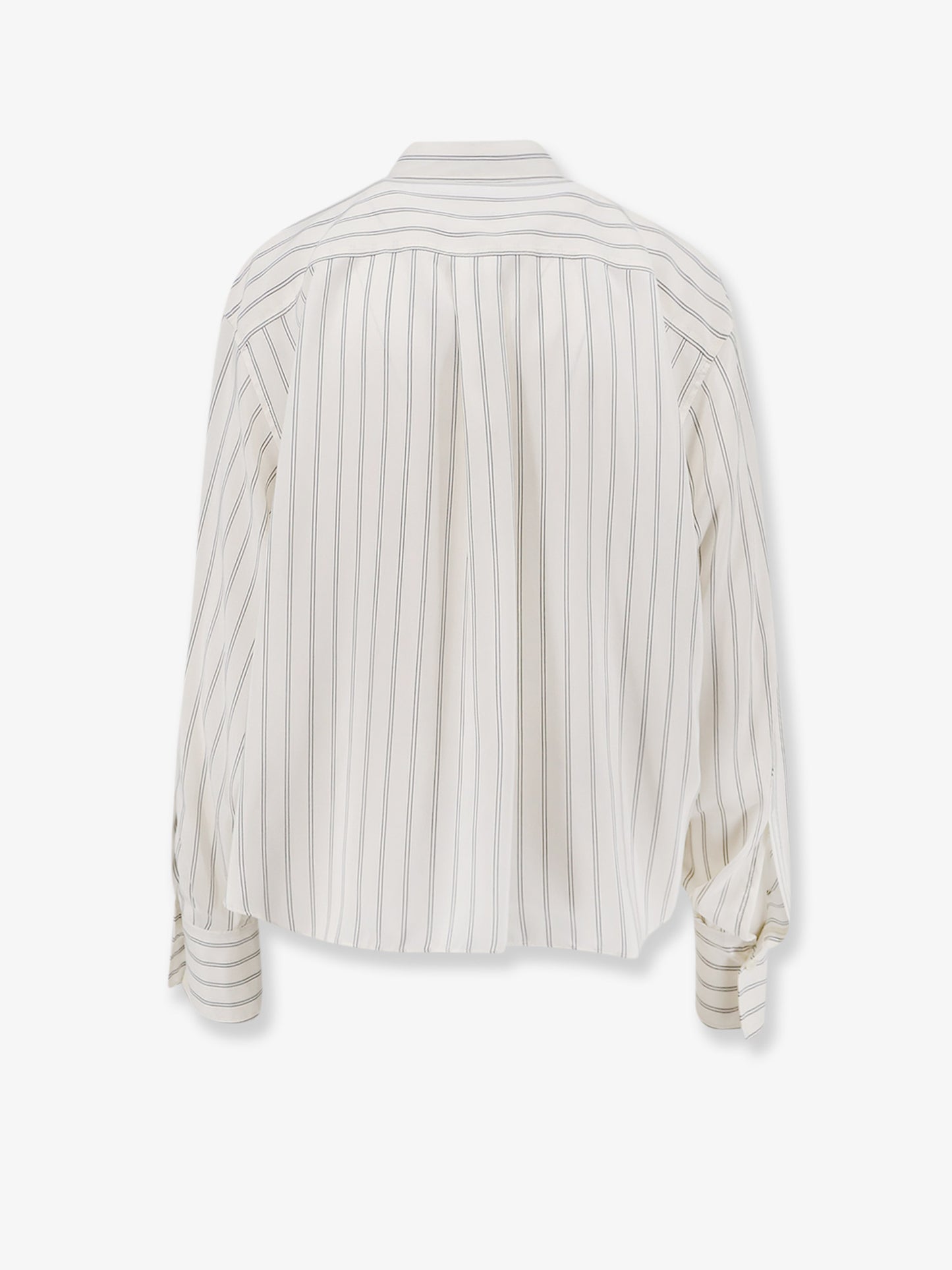 Striped silk shirt