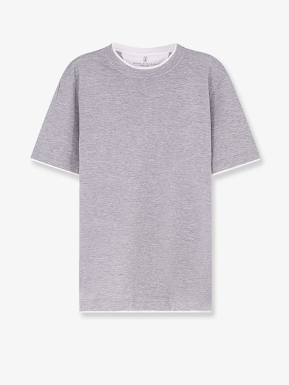 Silk and cotton blend T-shirt thumbnail