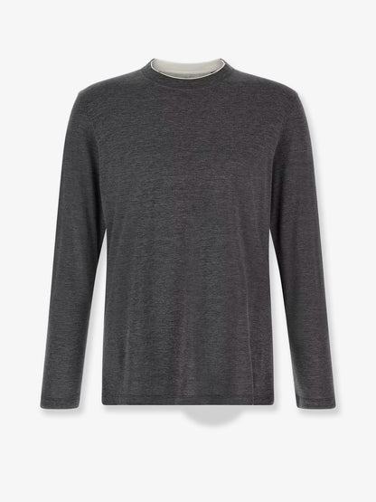 Silk and cotton blend T-shirt thumbnail