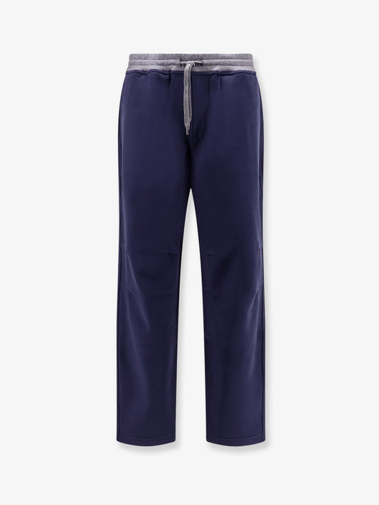 Cotton sweatpants with embroidery