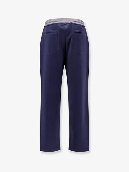 Cotton sweatpants with embroidery thumbnail