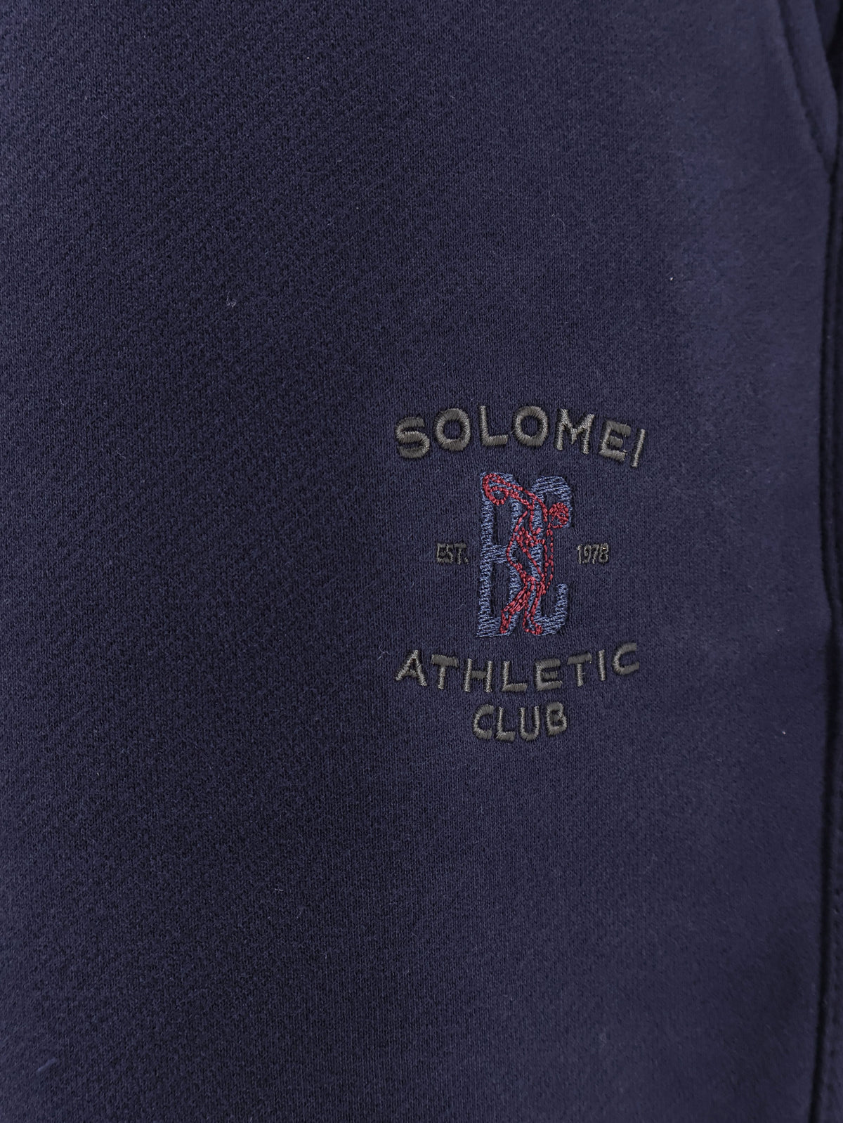 Cotton sweatpants with embroidery
