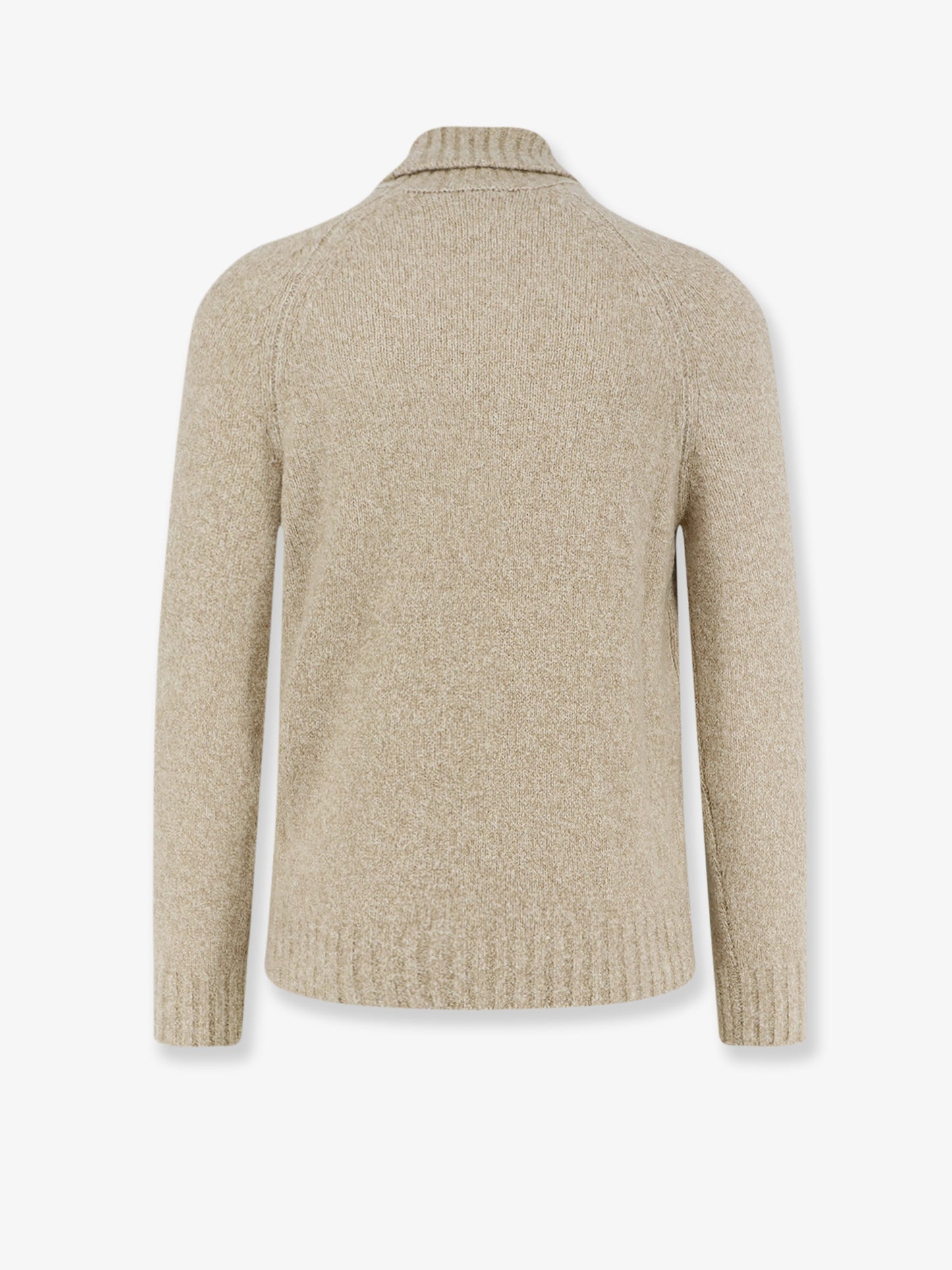 Wool, silk and cashmere blend turtleneck