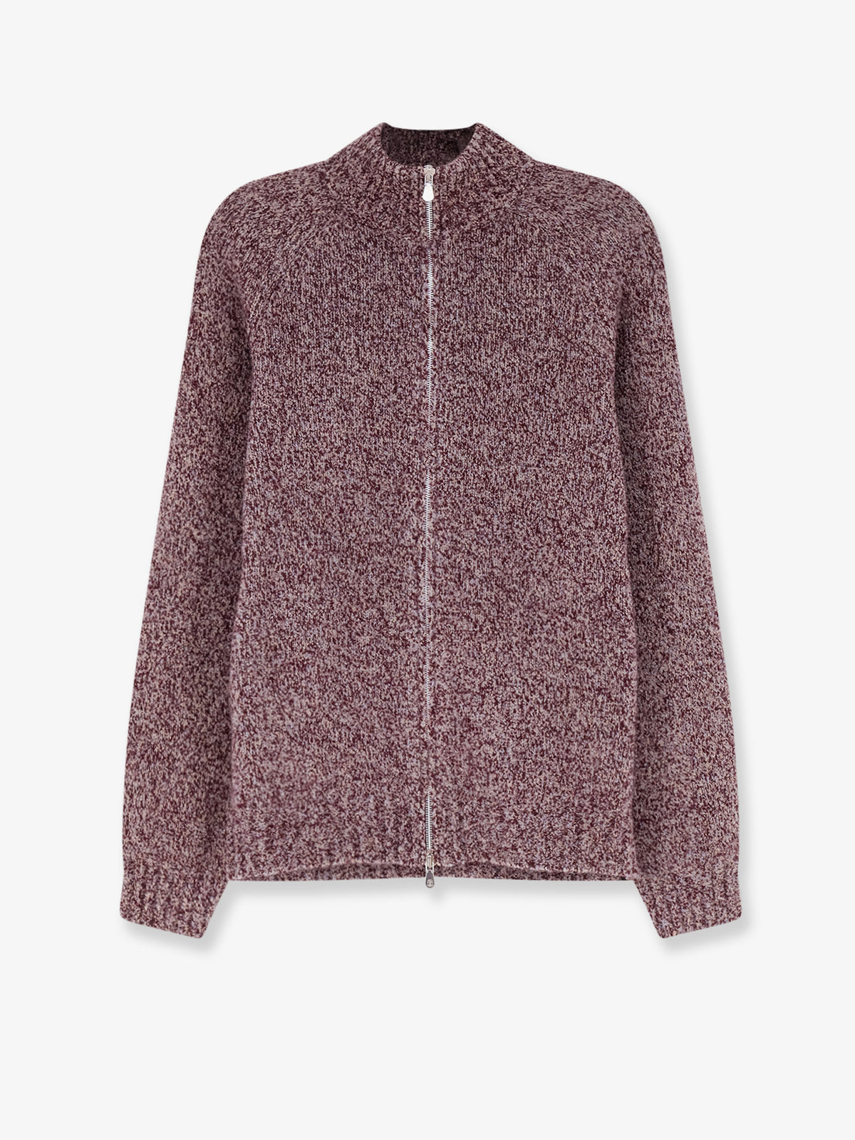 Blend virgin wool silk and cashmere cardigan