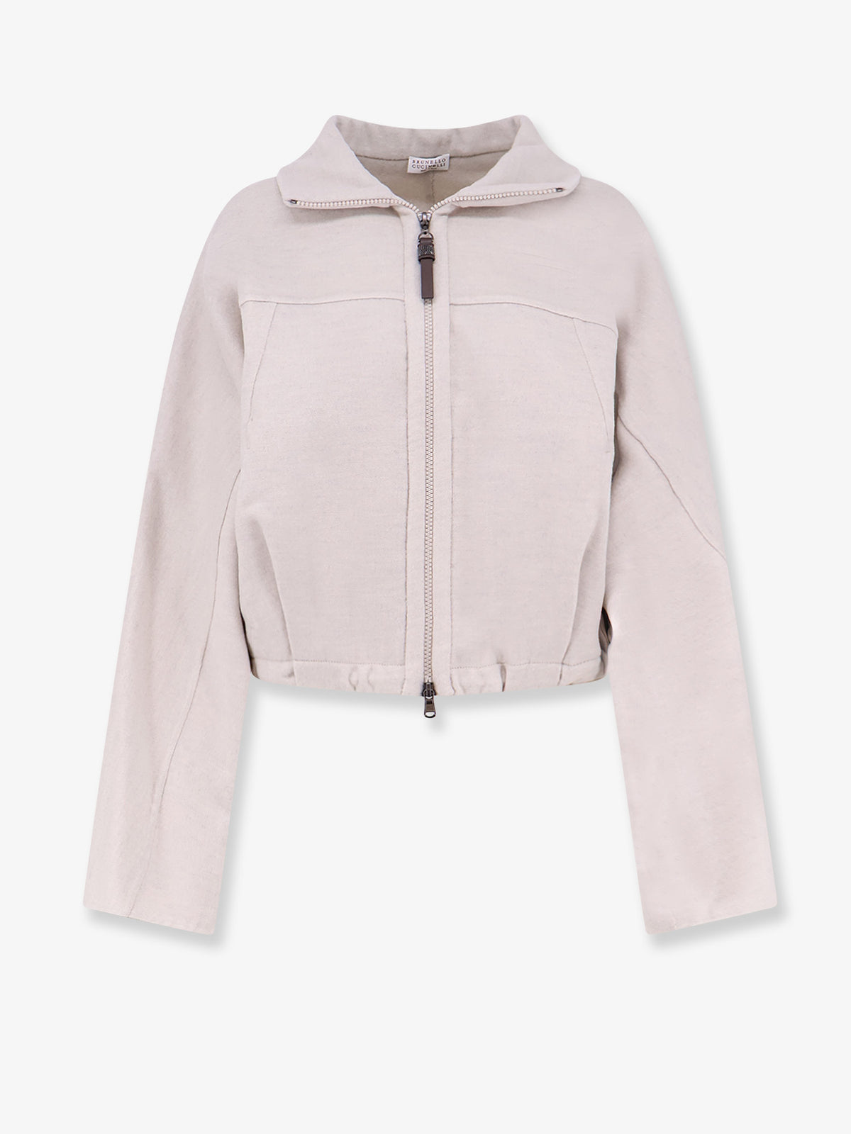 Bomber in lana vergine con coulisse