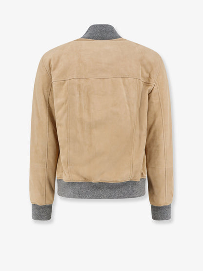 Padded suede jacket thumbnail