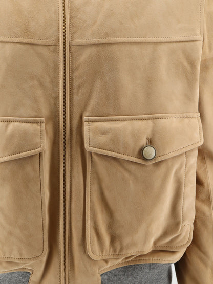 Padded suede jacket thumbnail