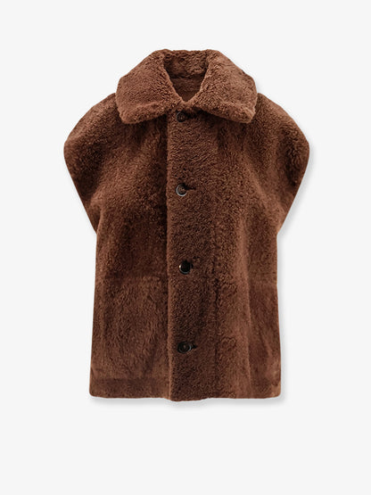Shearling sleeveless jacket thumbnail