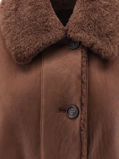 Shearling sleeveless jacket thumbnail