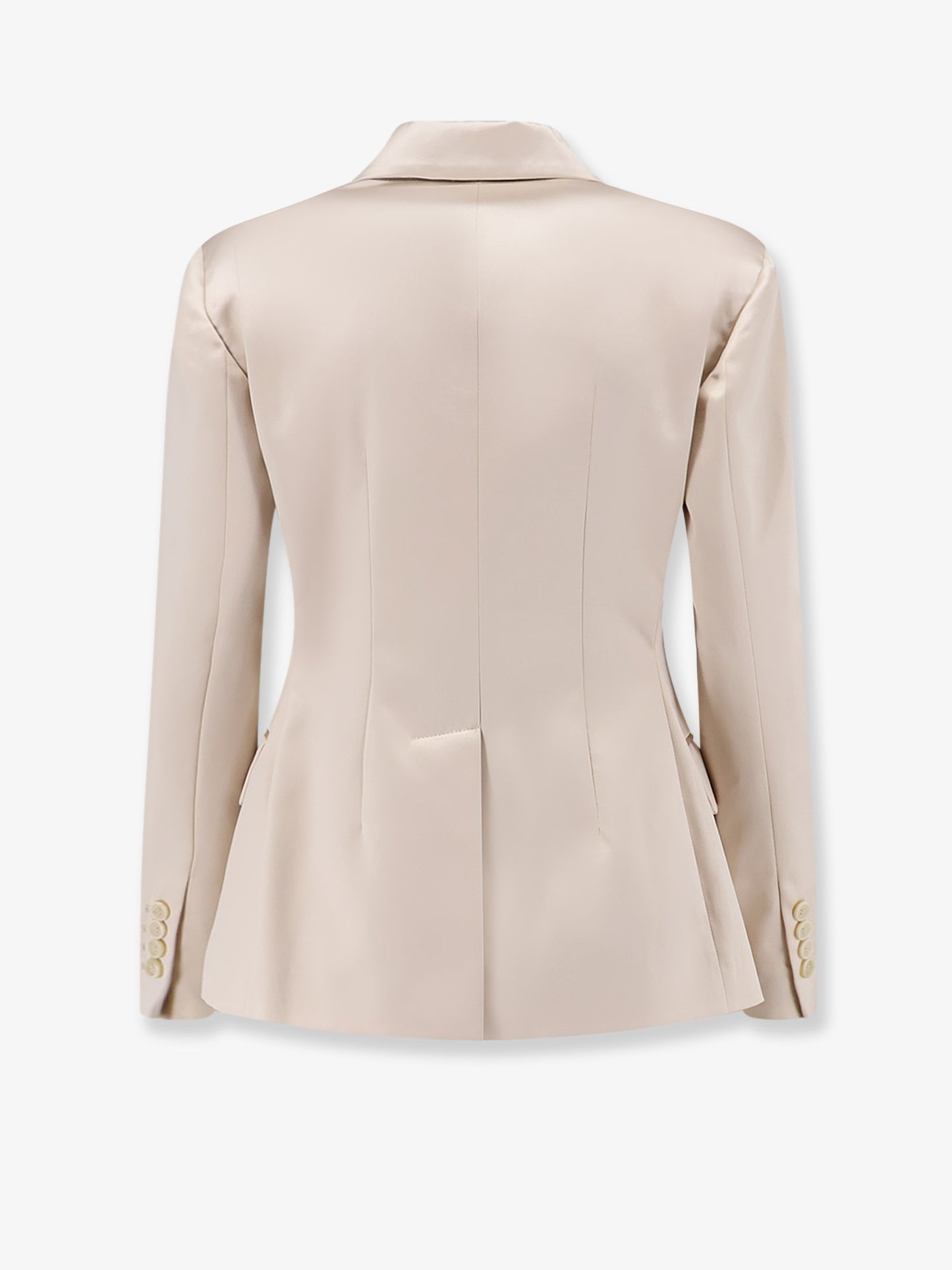 Double-breasted silk blazer