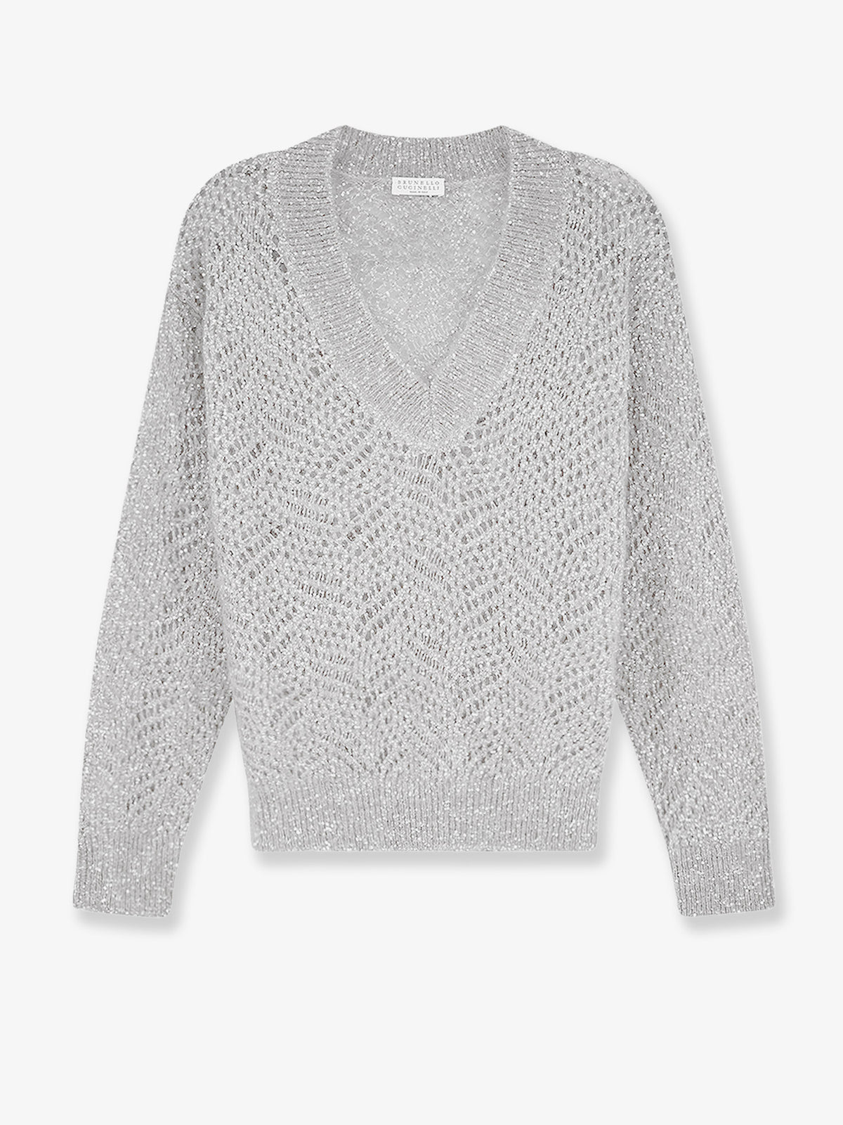 Mohair blend sweater with Dazzling pattern