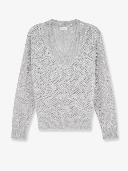 Mohair blend sweater with Dazzling pattern thumbnail