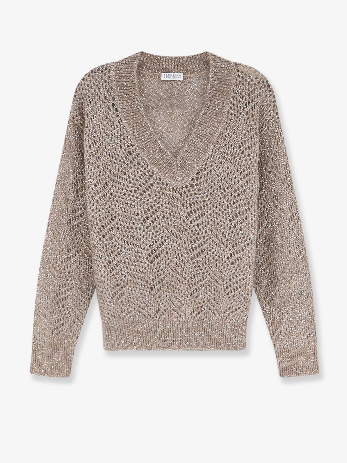 Mohair blend sweater with Dazzling pattern