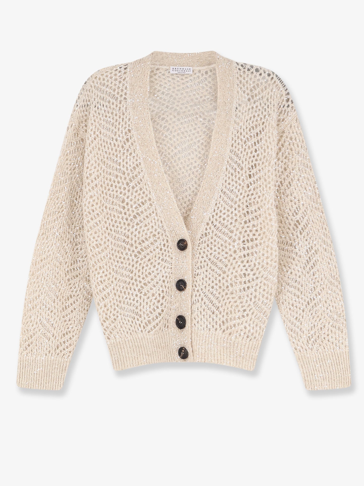Cardigan in misto mohair con iconico motivo Dazzling
