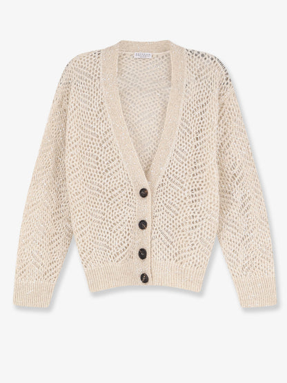Cardigan in misto mohair con iconico motivo Dazzling thumbnail