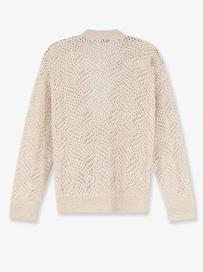 Cardigan in misto mohair con iconico motivo Dazzling thumbnail