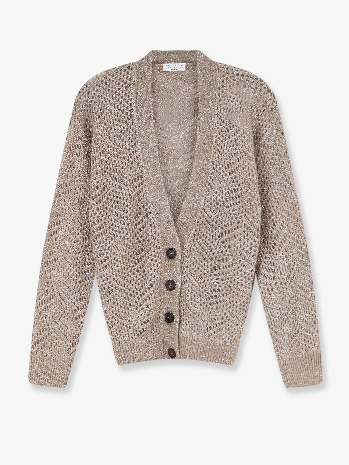Mohair blend cardigan with iconic Dazzling motif
