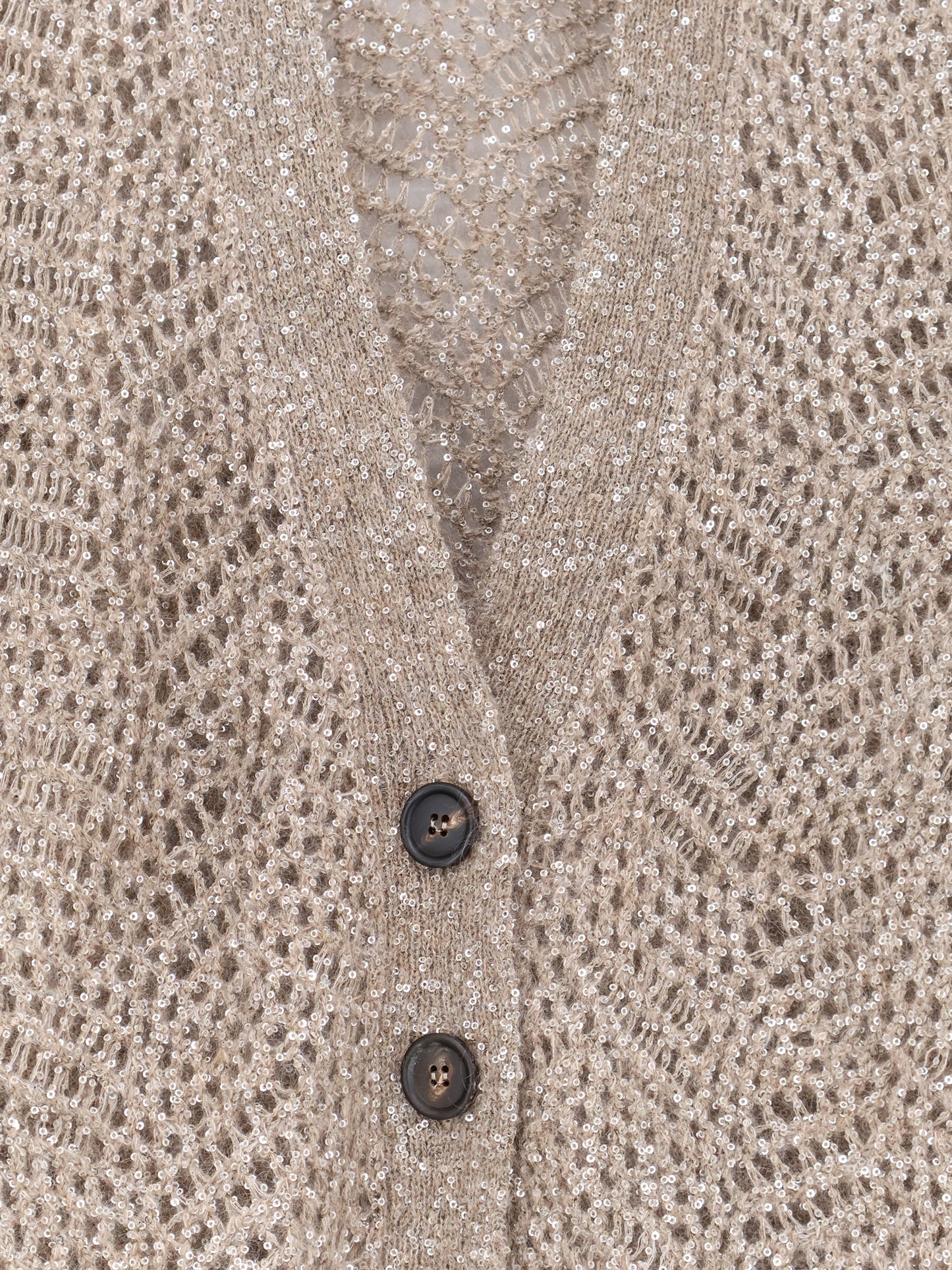 Mohair blend cardigan with iconic Dazzling motif