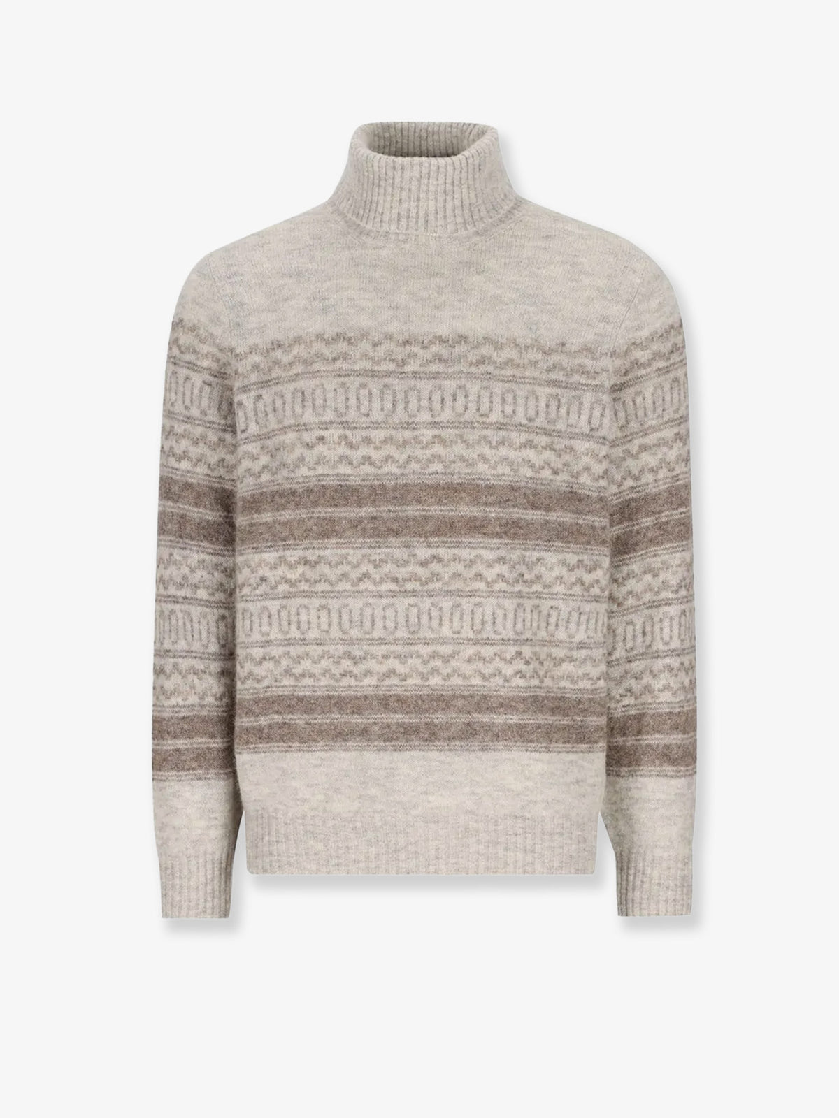 Nordic Jacquard alpaca, cashmere and wool blend sweater