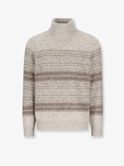 Nordic Jacquard alpaca, cashmere and wool blend sweater thumbnail