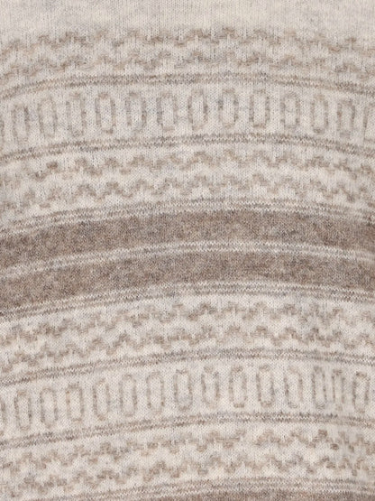 Nordic Jacquard alpaca, cashmere and wool blend sweater thumbnail