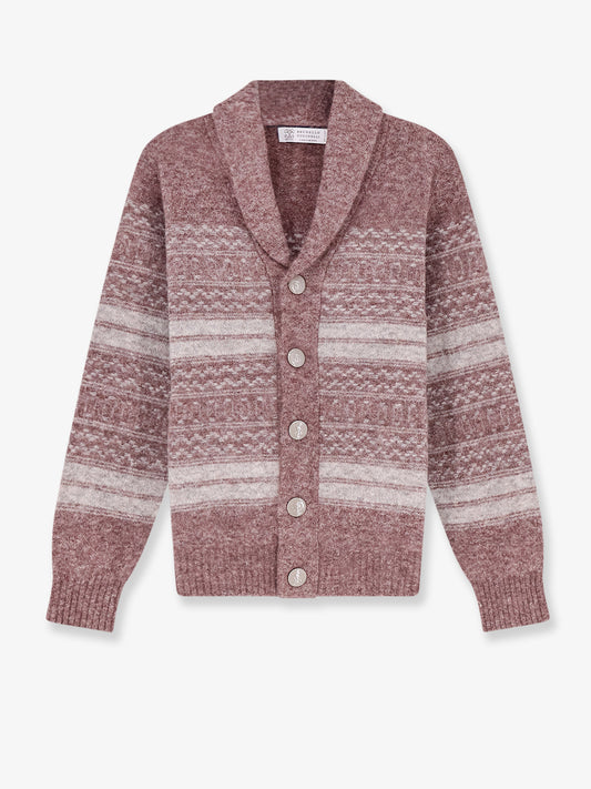 Alpaca, cashmere and wool blend cardigan