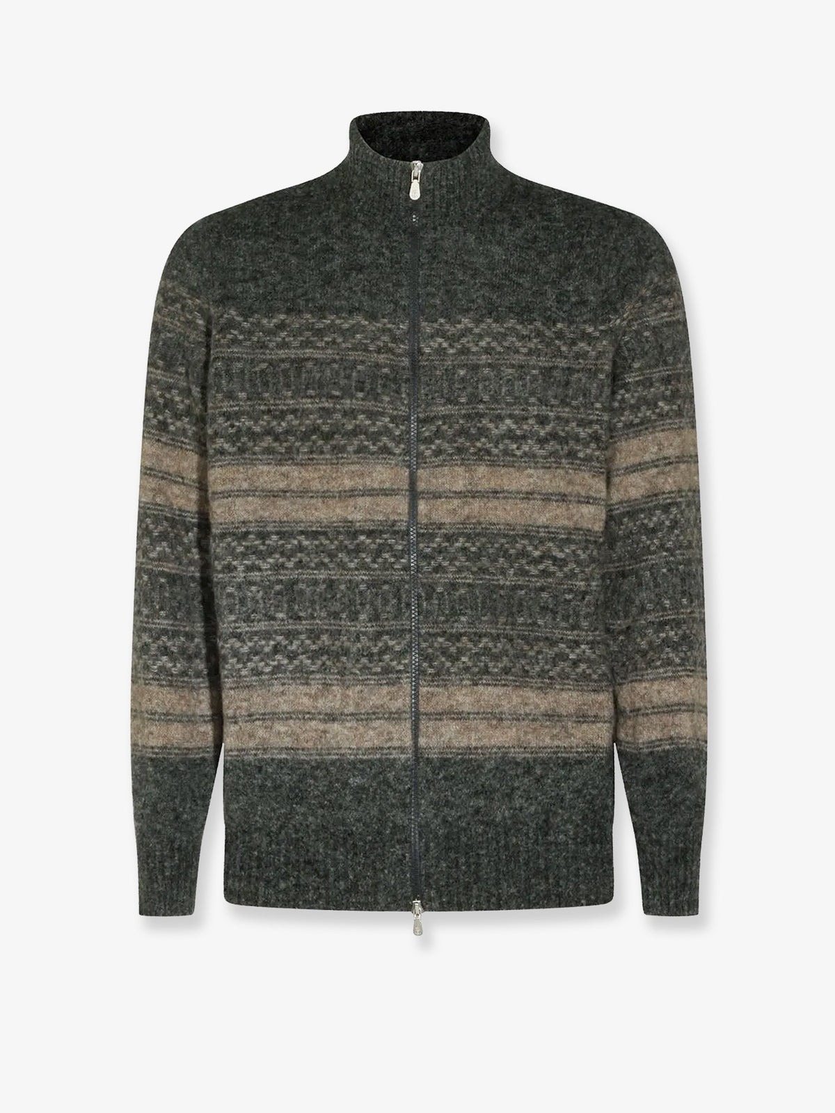 Alpaca, cashmere, and wool blend cardigan