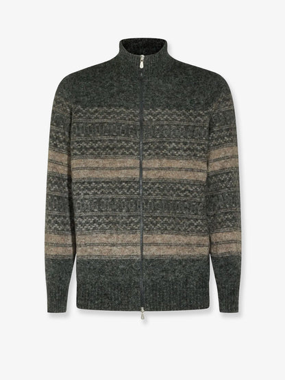Alpaca, cashmere, and wool blend cardigan thumbnail