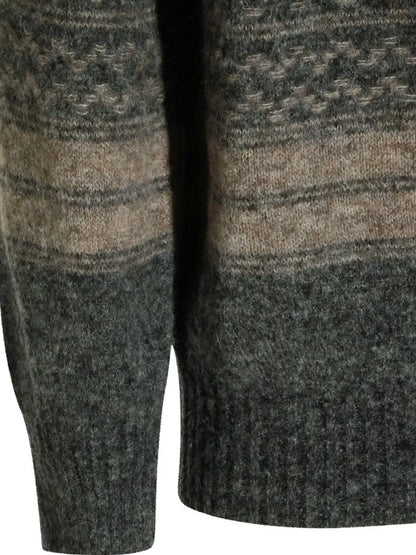 Alpaca, cashmere, and wool blend cardigan thumbnail
