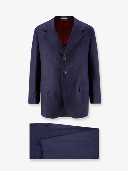 Virgin wool suit with pinstripe pattern thumbnail