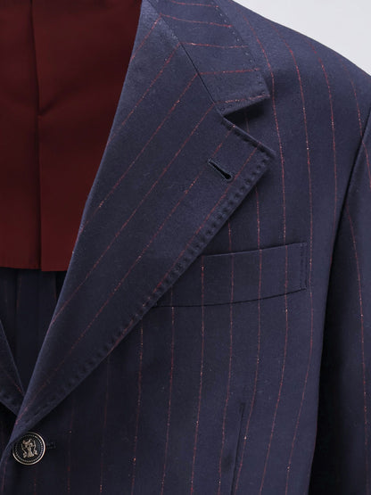 Virgin wool suit with pinstripe pattern thumbnail