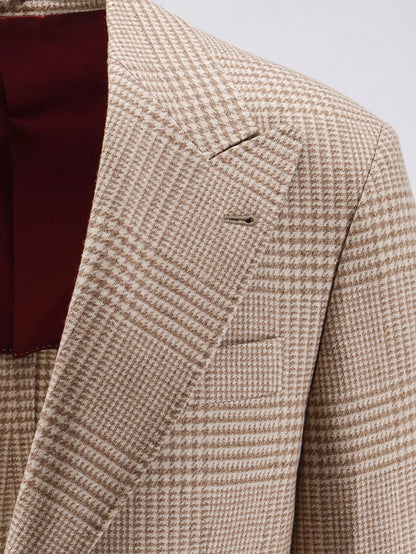 Single-breasted wool and cashmere blazer thumbnail