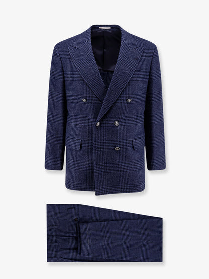 Wool and cashmere blend suit with Prince of Wales pattern thumbnail