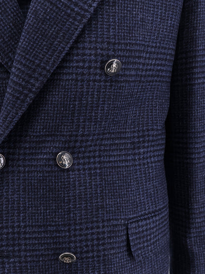 Wool and cashmere blend suit with Prince of Wales pattern thumbnail