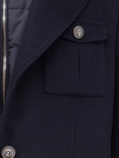 Virgin wool jacket with internal padded vest thumbnail