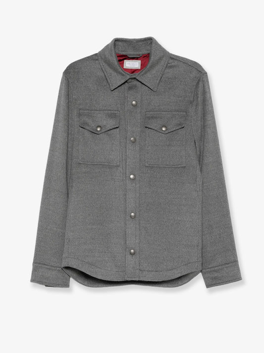 Camicia Outerwear in panno leggero di lana vergine