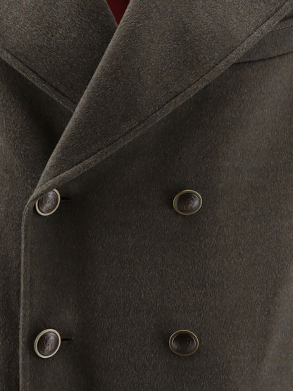 Double-breasted virgin wool coat thumbnail