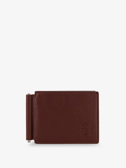 Leather wallet with engraved logo thumbnail