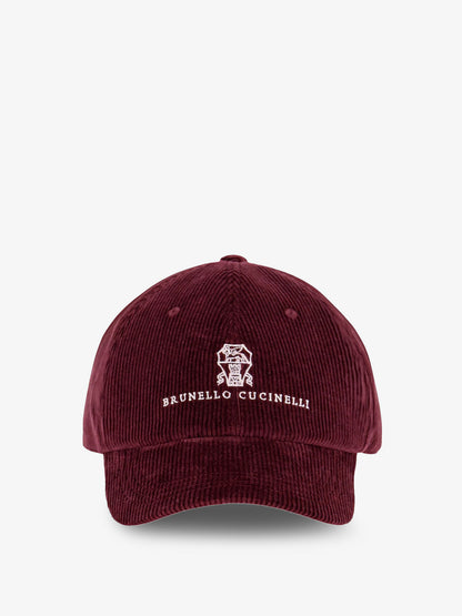Corduroy hat with embroidered logo thumbnail