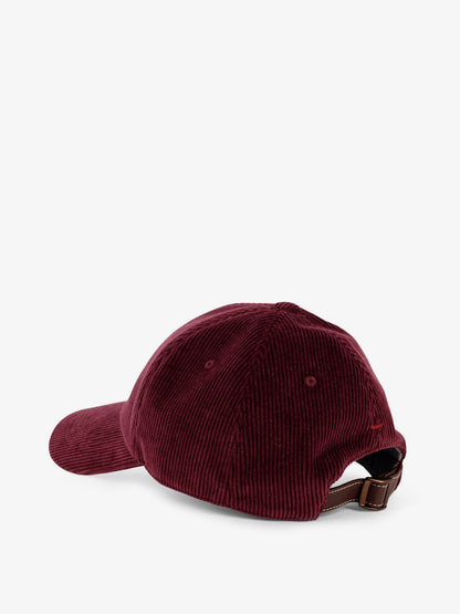 Corduroy hat with embroidered logo thumbnail