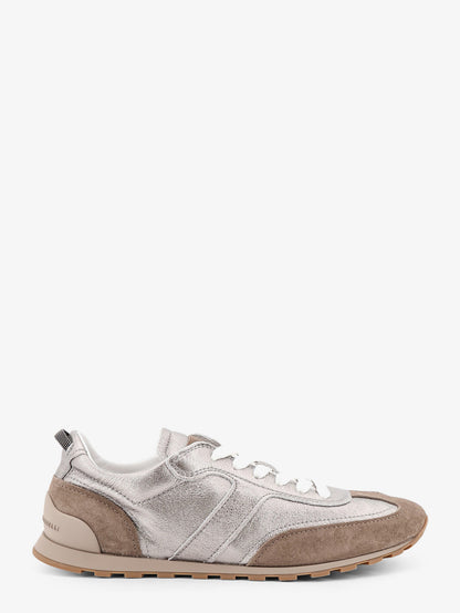 Sneakers in pelle laminata e suede thumbnail