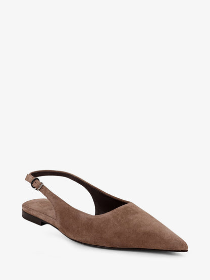 Suede ballerinas with side Monili detail thumbnail