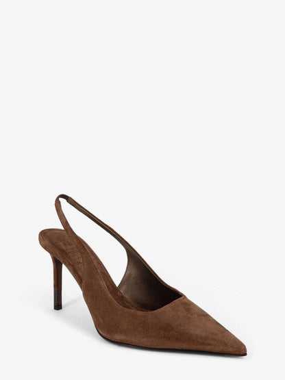 Suede pumps with Monili detail on the heel thumbnail