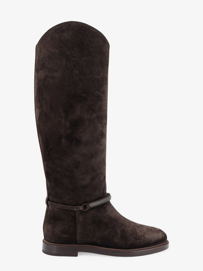 Precious Strap Suede Boots thumbnail