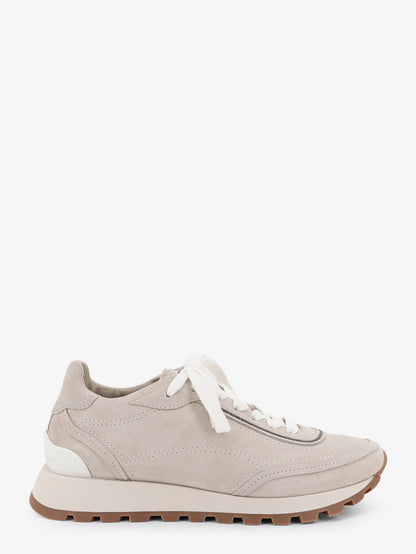 Suede sneakers with Monili embellishment thumbnail
