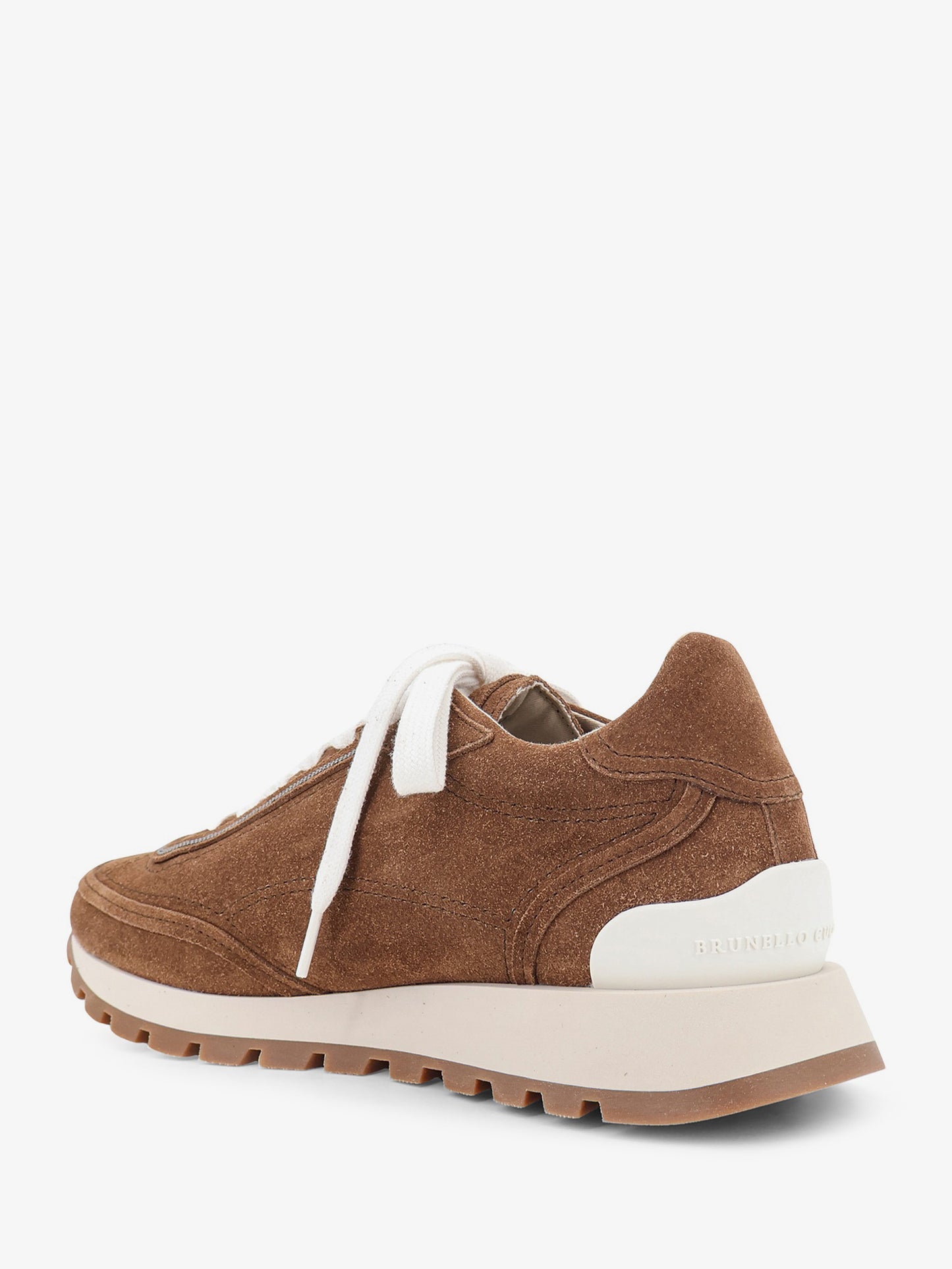 Suede sneakers with Monili embellishment
