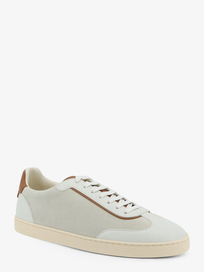 Low-Top suede and leather sneakers thumbnail