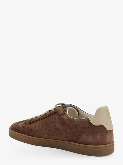 Low-top suede and leather sneakers thumbnail